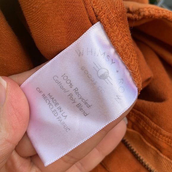 Whimsy + Row Flora Pant In Orange Wide Leg - Picture 9 of 16